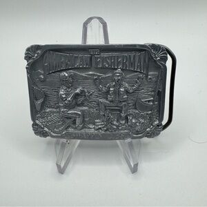 The American Fisherman 1986 Silver Belt Buckle serial #1644 NEW